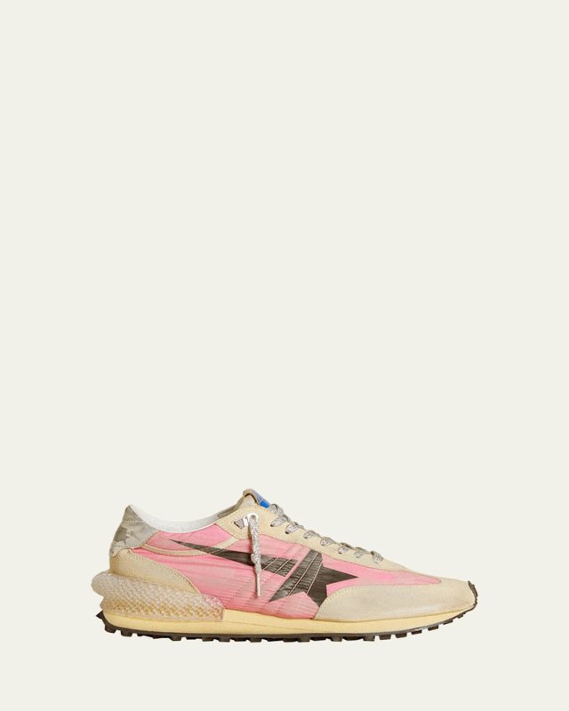 Running Marathon Suede Nylon Sneakers